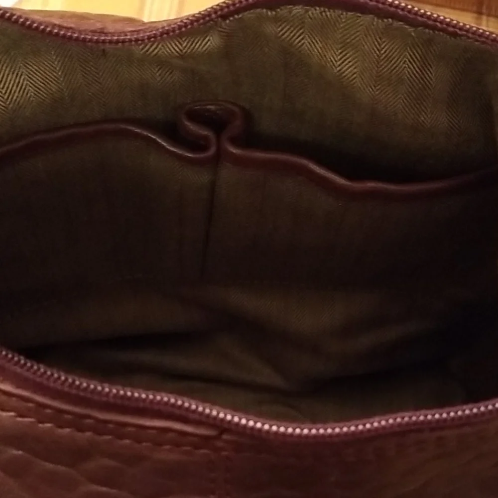 🆕️Jack Georges Uptown hobo leather bag. Cherry